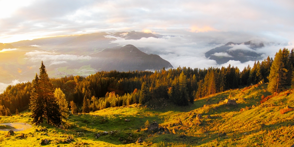 In mountains
