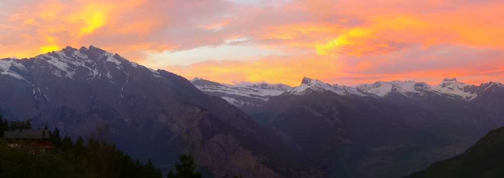 In mountains