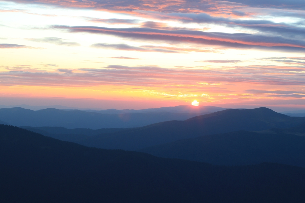 In mountains (Carpathians)