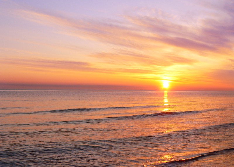 Sunrise Over the Sea