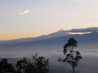 Expanse over the mountains