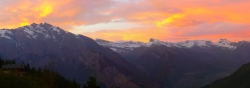 In mountains