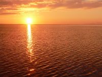 Sunset over the Sivash Sea