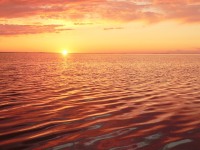 Sunset over the Sivash Sea