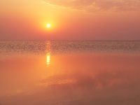 Sunset over the Sivash Sea
